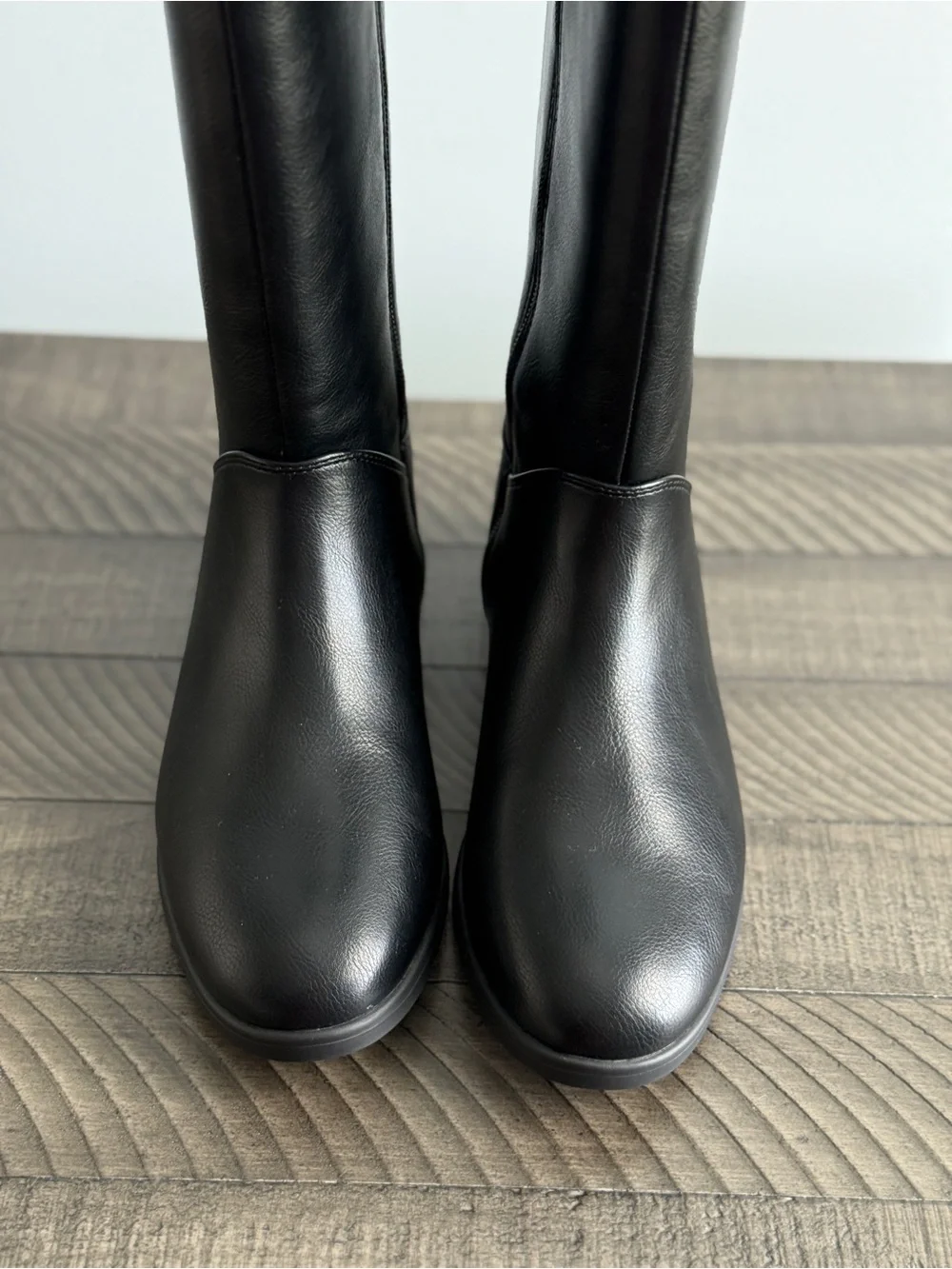 Xappeal Classic Black Knee-High Women's Riding Boots Size 6.5 M